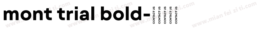 mont trial bold字体转换